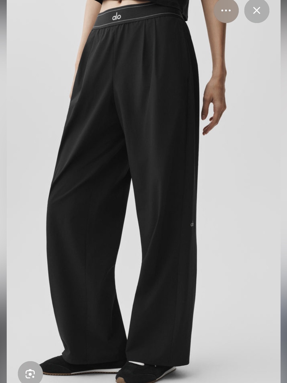 ALO Yoga Black Suit Up trousers